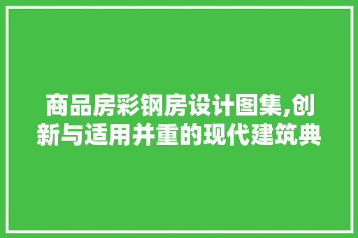 商品房彩钢房设计图集,创新与适用并重的现代建筑典范