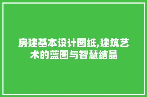 房建基本设计图纸,建筑艺术的蓝图与智慧结晶