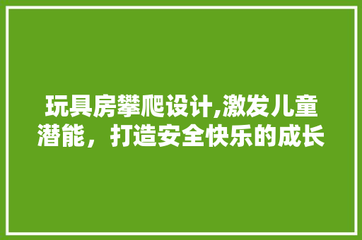 玩具房攀爬设计,激发儿童潜能，打造安全快乐的成长空间