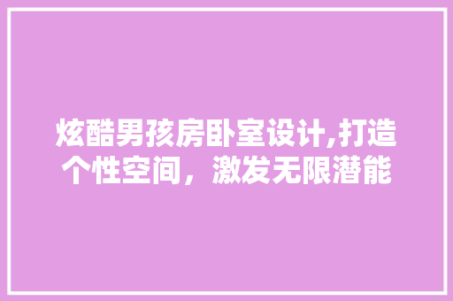 炫酷男孩房卧室设计,打造个性空间，激发无限潜能