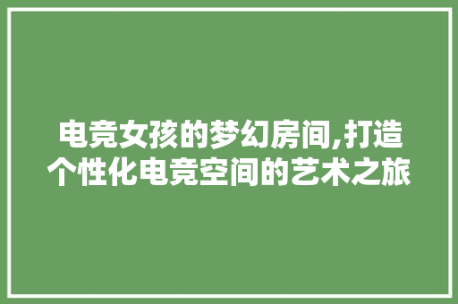 电竞女孩的梦幻房间,打造个性化电竞空间的艺术之旅