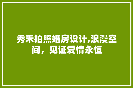 秀禾拍照婚房设计,浪漫空间，见证爱情永恒