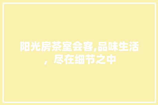阳光房茶室会客,品味生活，尽在细节之中